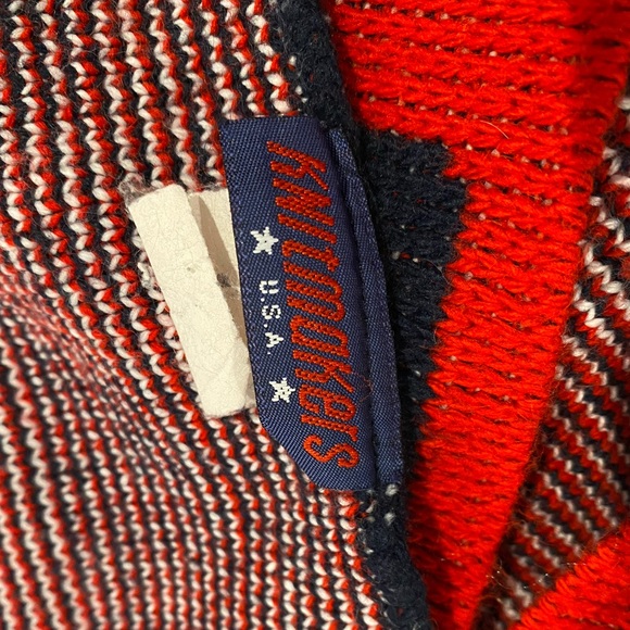 Knitmakers USA Red White & Blue Patriotic Warm Winter Scarf Unisex Olympics - Picture 3 of 4